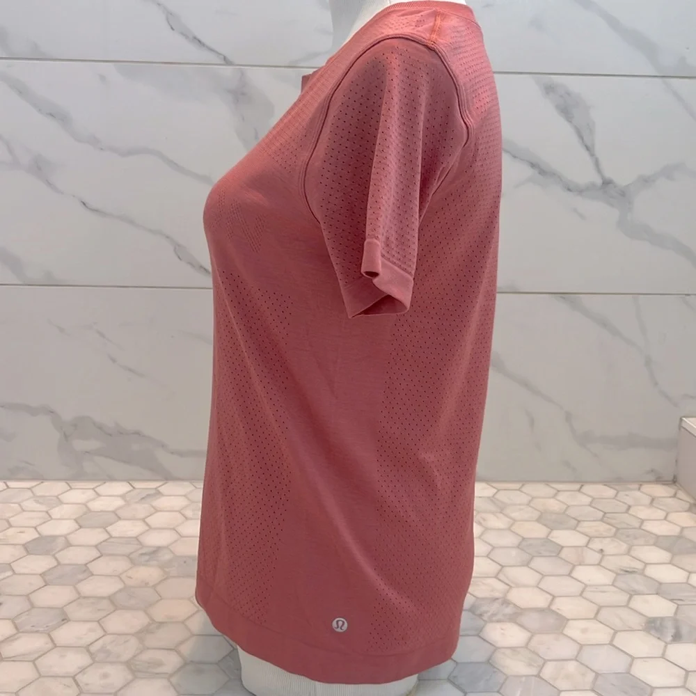 Lululemon Breeze By Short Sleeve T Shirt Rustic Coral Women’s Size 6